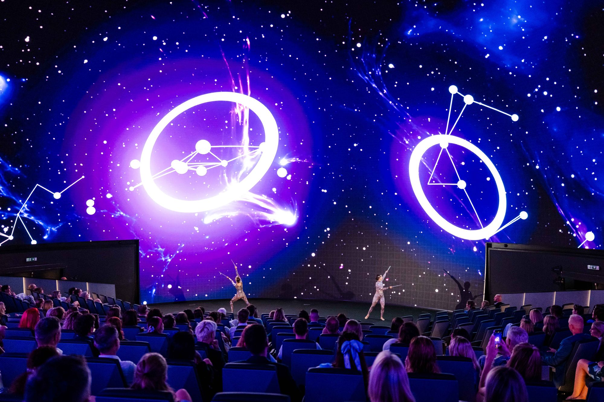 Nivea Planetarium projection in the dome