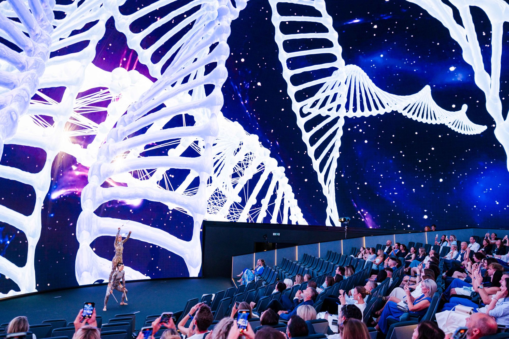 Nivea Planetarium, projection mapping in the dome